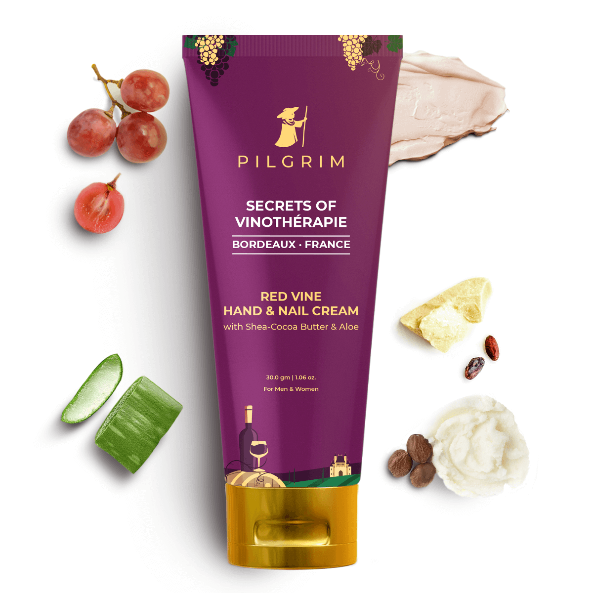 Red Vine Hand & Nail Cream with Shea-Cocoa Butter & Aloe